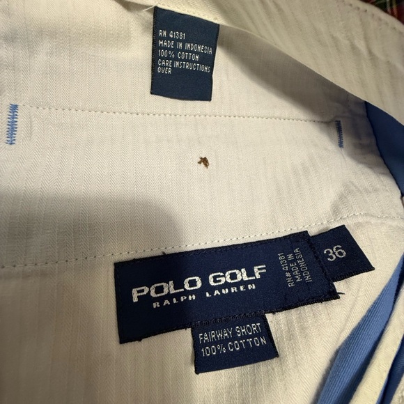 Polo Golf by Ralph Lauren Blue Pleat Front Golf Shorts Size 36 Waist MSRP$165 - Picture 9 of 9